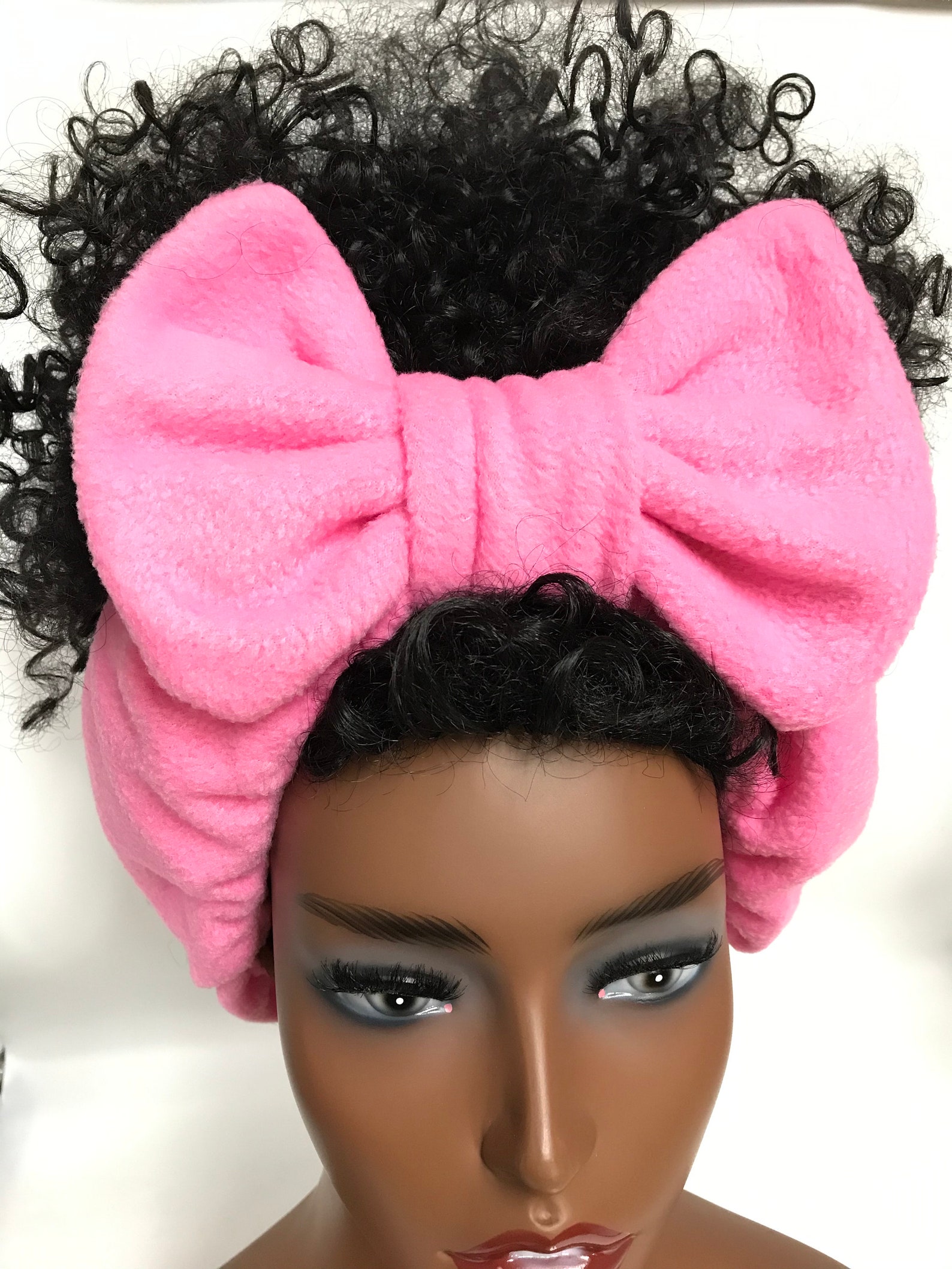 Fleece Hot Pink Spa Headband/Face Washing/Shower Etsy