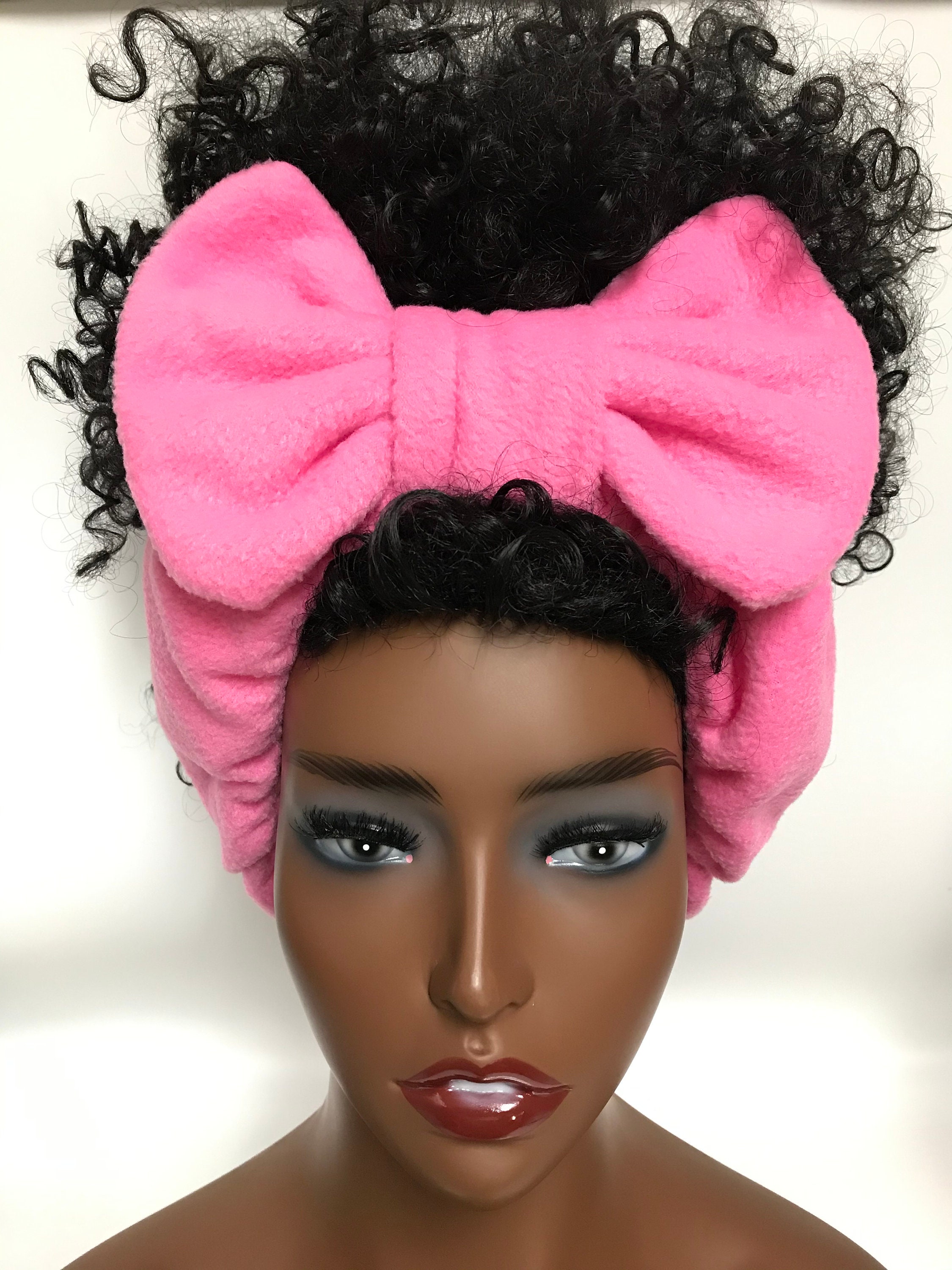 Fleece Hot Pink Spa Headband/Face Washing/Shower Etsy