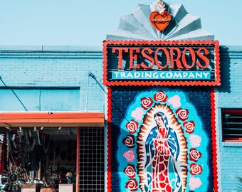 Austin Wall Art, Austin Print, South Congress, SoCo, Texas Decor, Tesoro's, Travel Photography, Vertical, Mexican Wall Art, Mexico, Fatima