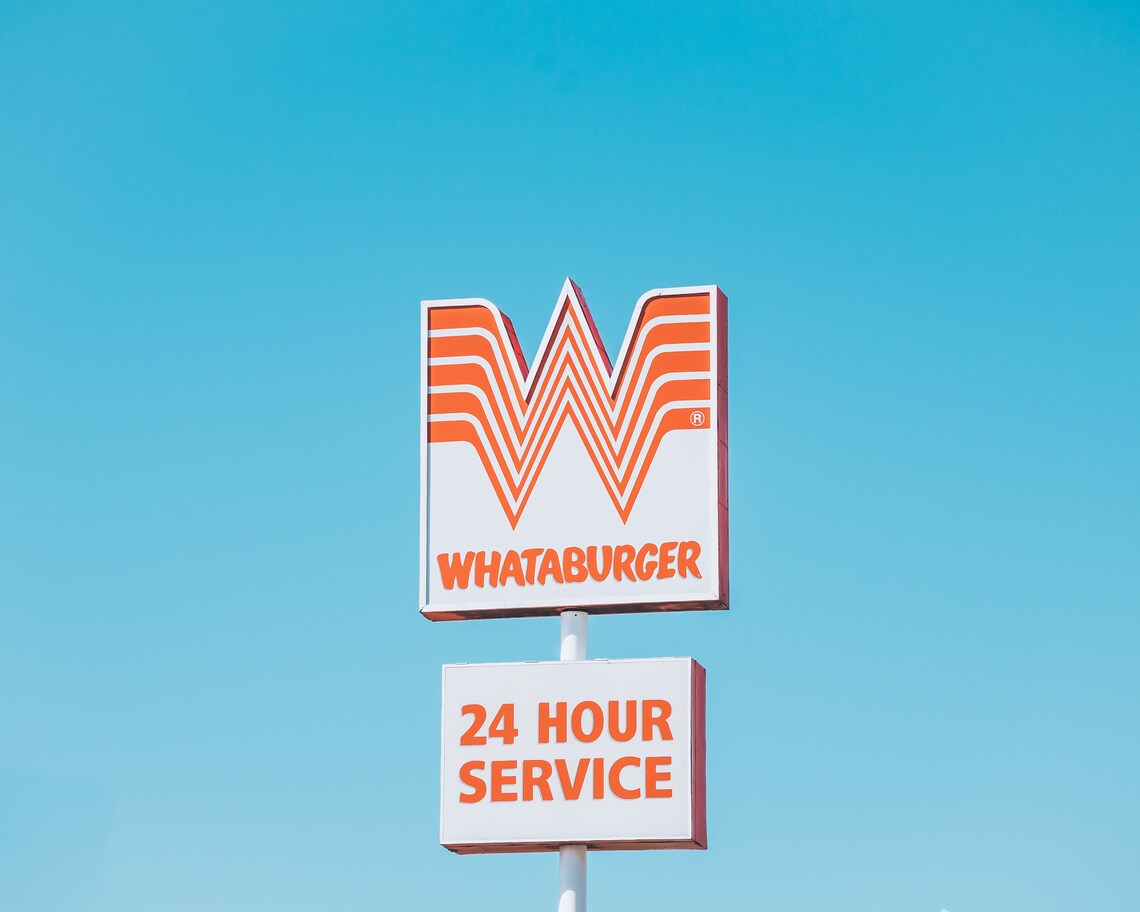 Whataburger Art, Whataburger Print, Texas Print, Neon Sign, Whataburger ...