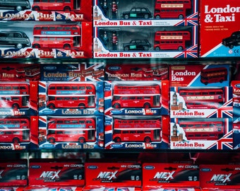 London England, Photography, London Bus, London Travel Print, Boys Room Decor, Red Aesthetic, London Picture, Bus Taxi Toys, Travel Print