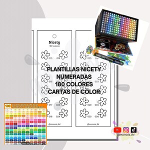 Pochoir NICETY 180 couleurs - Numéroté - Nuancier