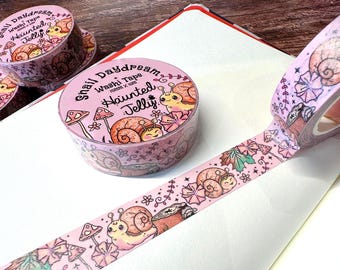 Snail Daydream Washi Tape | 15mm x 10m Garden Floral Craft Tape
