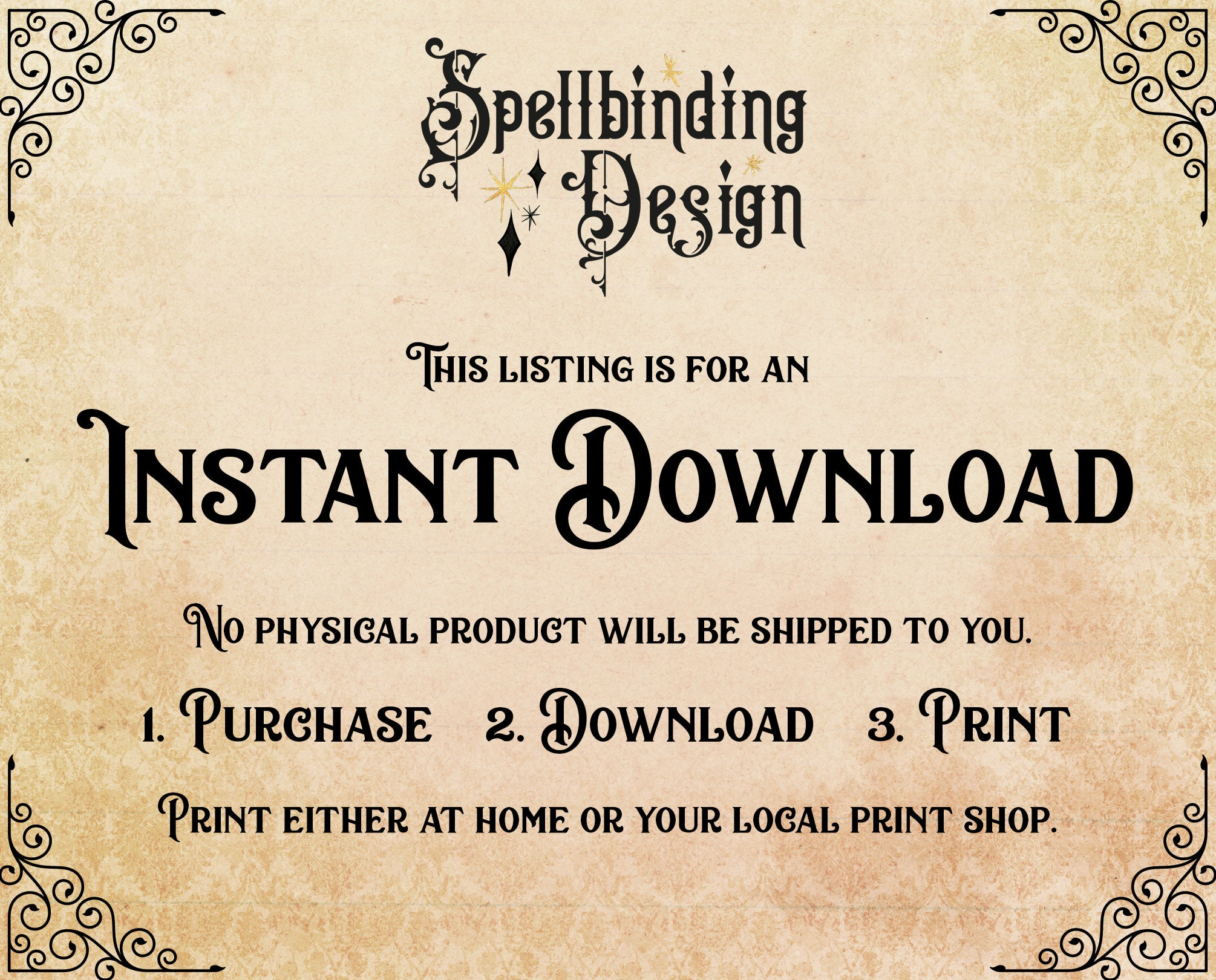 40 Potion Labels 3 Sizes Printable Blank Vintage Apothecary Labels ...