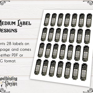 Truth Serum Potion Labels, 3 Sizes, Printable Blank Apothecary Labels ...