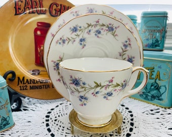 Vintage1970s Duchess English Bone China Trio - Tranquility