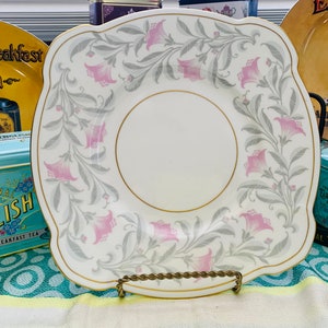 Vintage 1940s Minton English Bone China Cake Plate