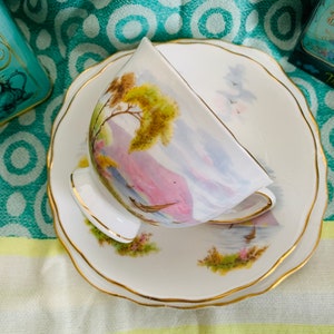Vintage 1950s Colclough English Bone China Trio