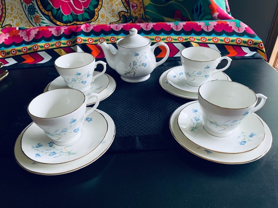 Vintage 1980s Sadler/made in England Bone China Tea Set - Etsy