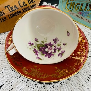 Vintage 1960s Aynsley English Bone China Duo