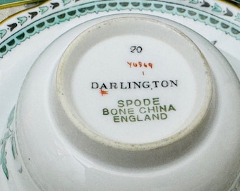 Vintage 1960s Spode English Bone China Duo/trio Darlington