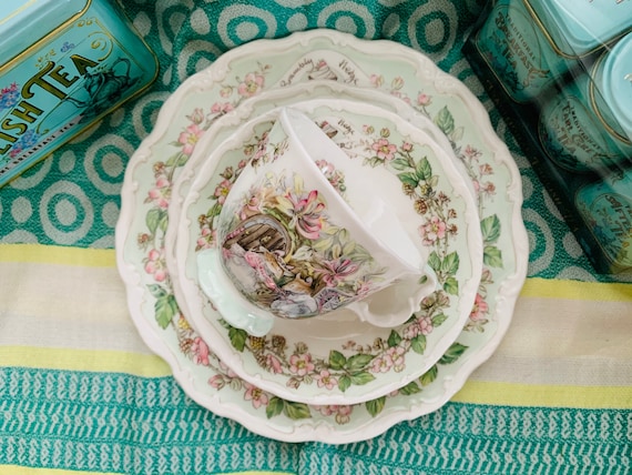 Vintage 1980s Royal Doulton Brambly Hedge Luncheon Set Summer - Etsy