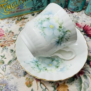Vintage 1990s Royal Stafford English Bone China Tea Cup and Saucer