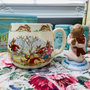 Vintage 1960s Royal Doulton Bunnykins Mug - Skating