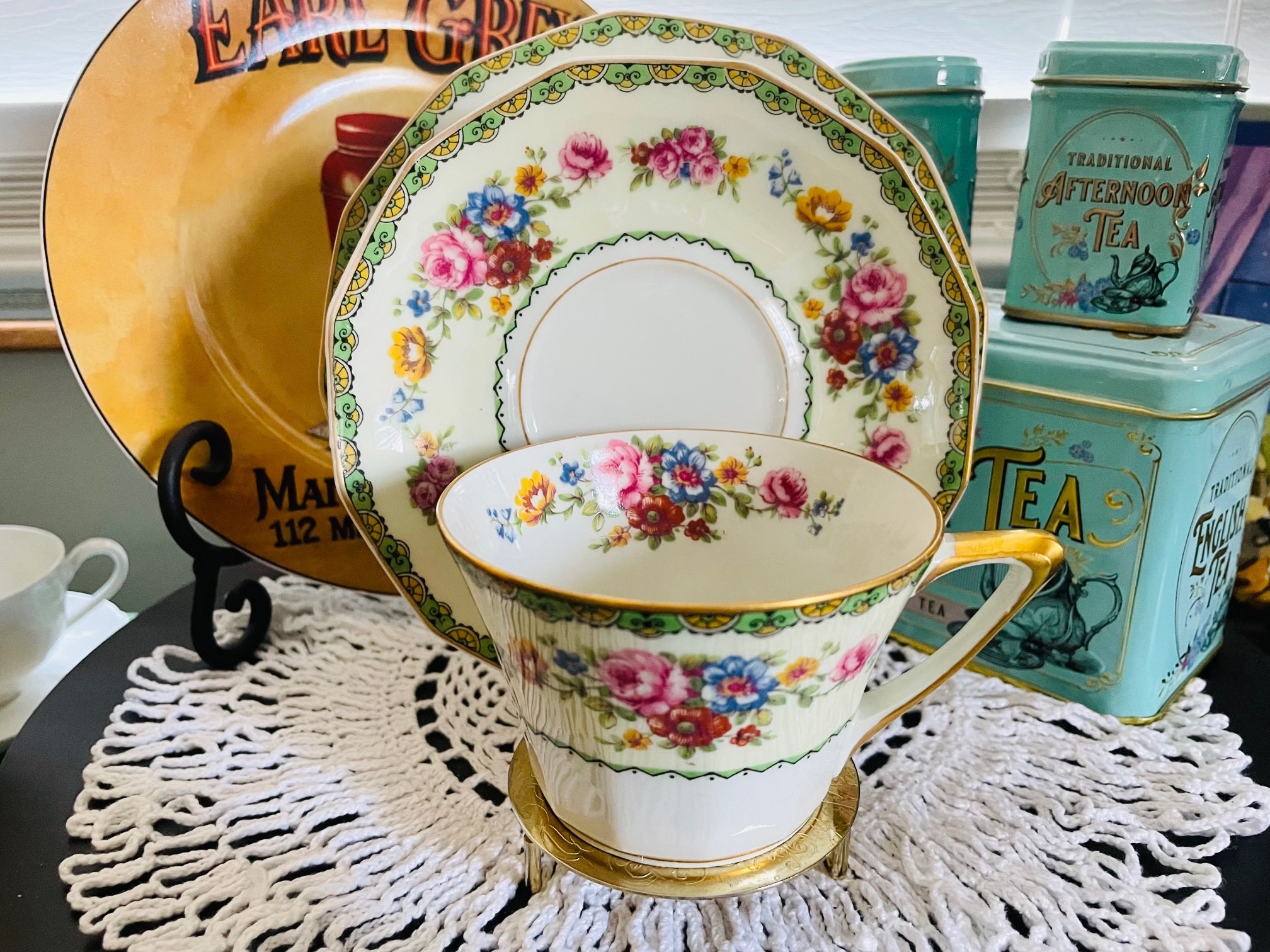 CH.FIELD HAVILAND 3点SET CH Field Set Of 3 Haviland Limoges GDA France Antique 1900's