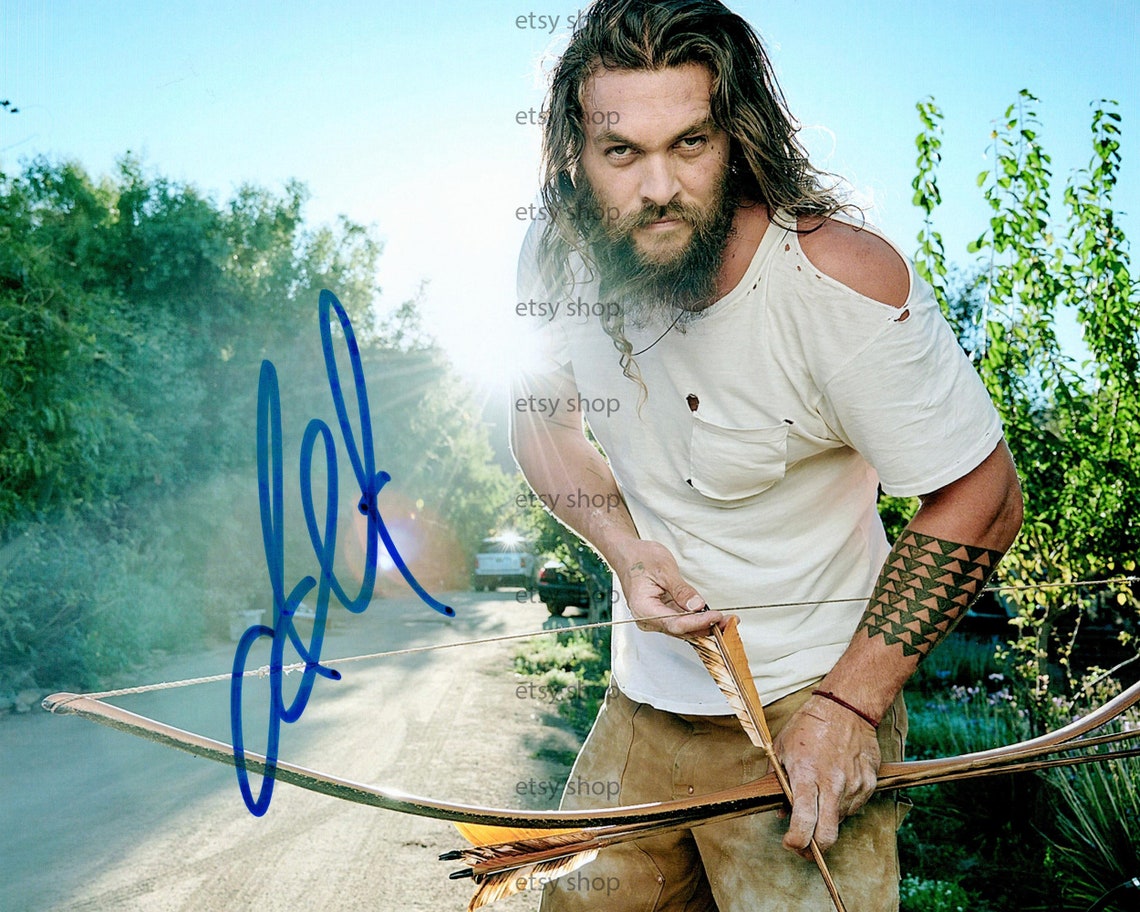 Photosession Jason Momoa Movie Cast Signed Photo Autograph Etsy