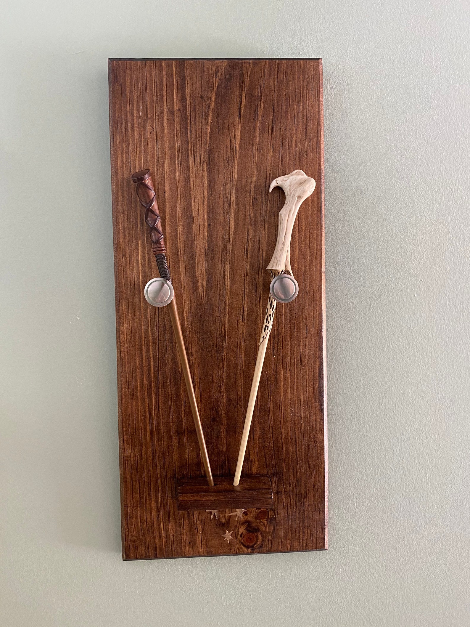 Customizable Quote Wand Holder Wall Hanging Etsy