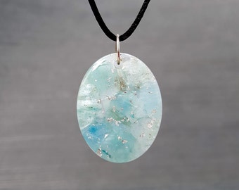 Akvamarin Orgonit Hänge Halsband - Halschakra Healing & Spirituell Klarhet Smycken