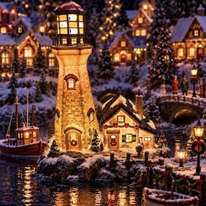 クリスマス　アンティーク　陶器製　灯の灯る家 Vintage Ceramic Light up Christmas House - Etsy