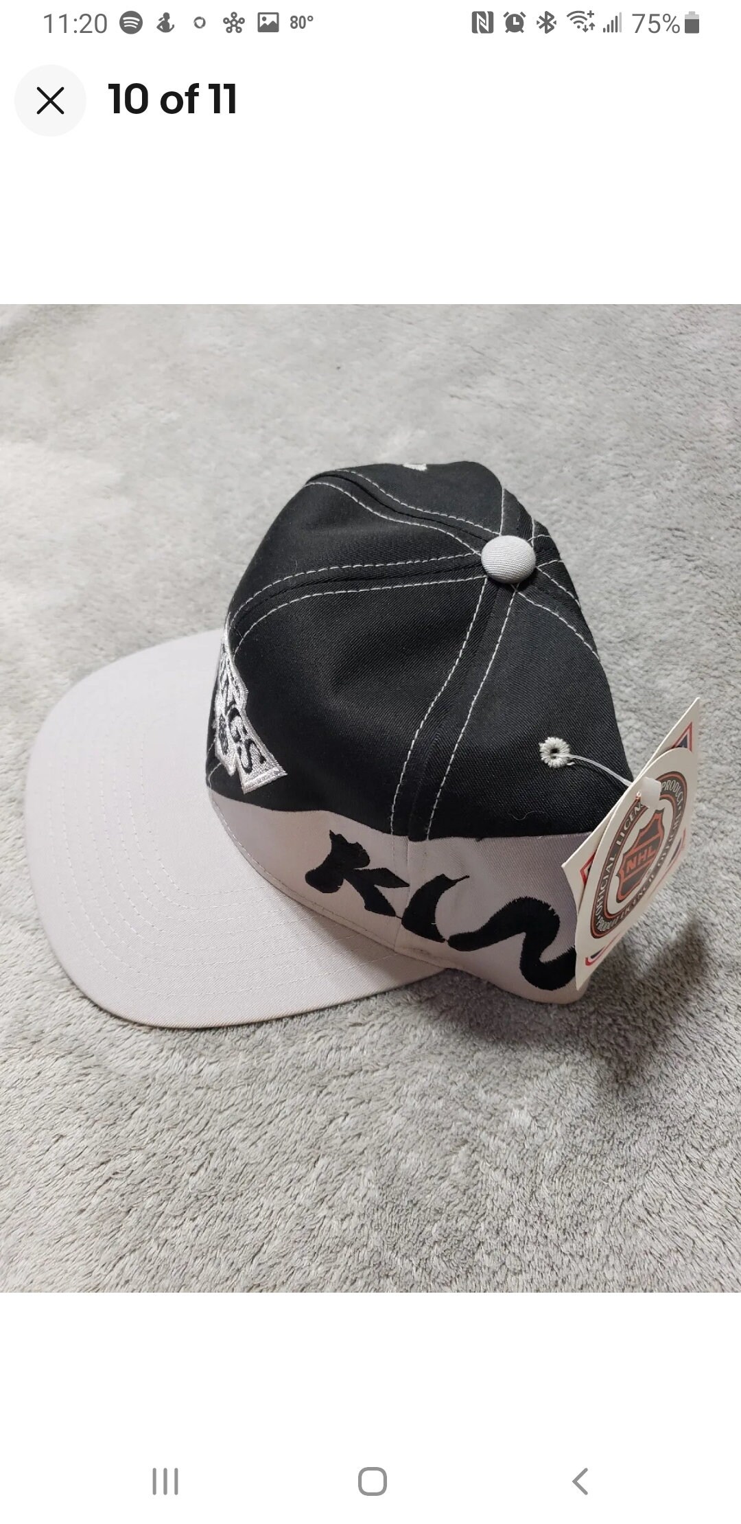 Los Angeles Kings Vintage Deadstock LOGO 7 Snapback Hat/cap