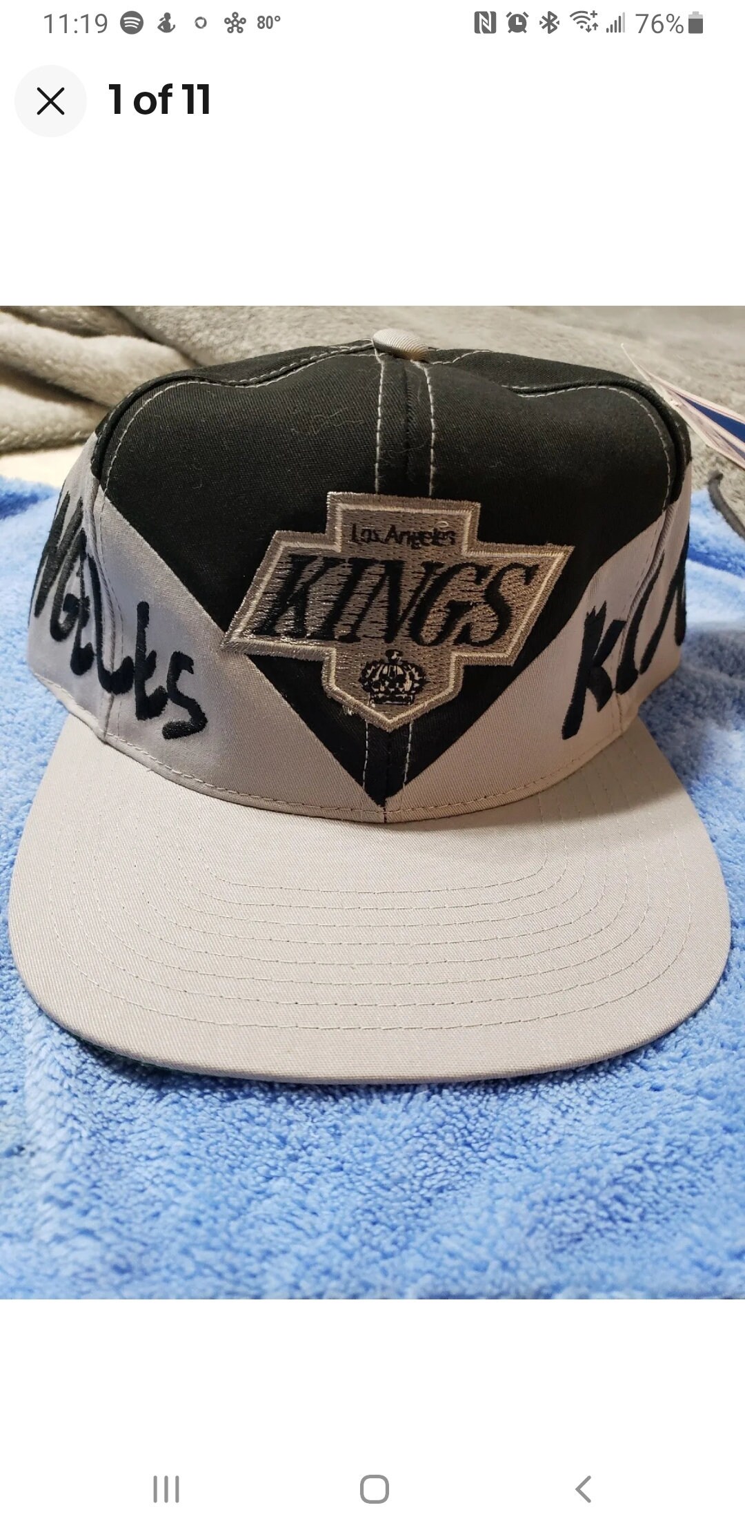 Los Angeles Kings Vintage Deadstock LOGO 7 Snapback Hat/cap Los Angeles Kings Vintage Deadstock LOGO 7 Snapback Hat/cap