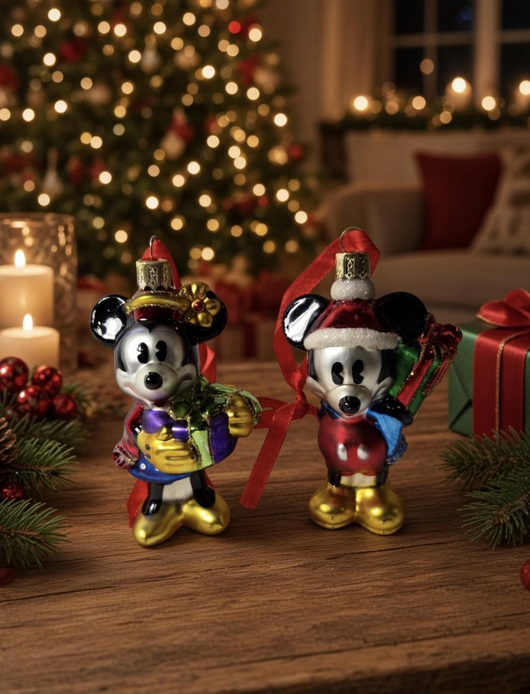 Glass Figurine Mickey Mouse - Etsy
