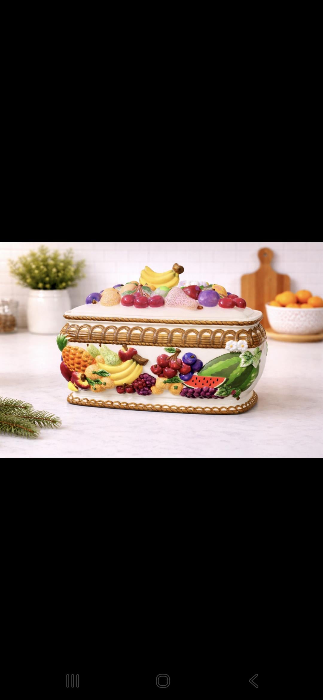 Ceramic bread box vintage - Etsy 日本