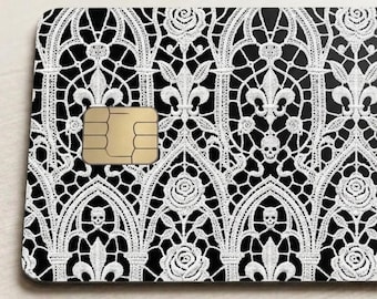 Credit card skin - waterproof vinyl gothic sticker fits perfectly for any credit or debit card