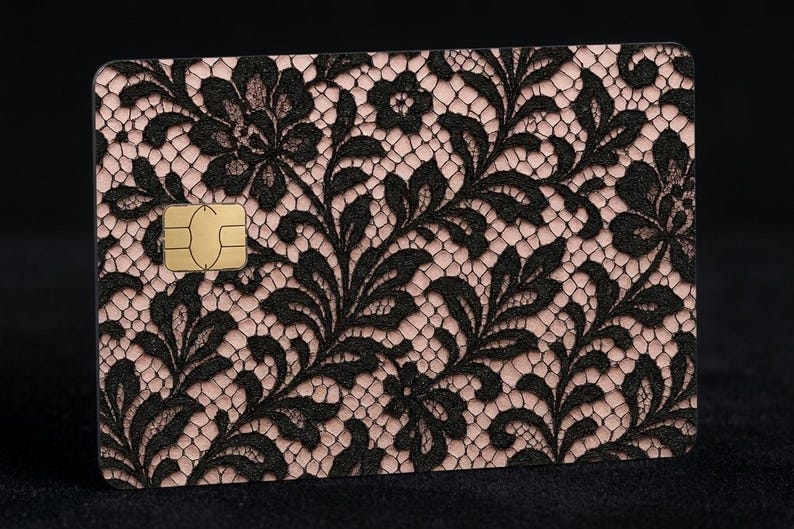 Credit card skin - waterproof vinyl gothic sticker fits perfectly for any credit or debit card image 1