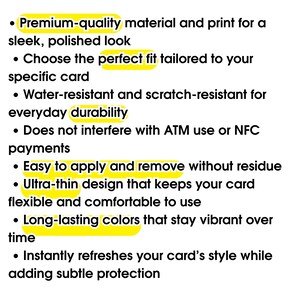 Credit card skin - waterproof vinyl gothic sticker fits perfectly for any credit or debit card image 3