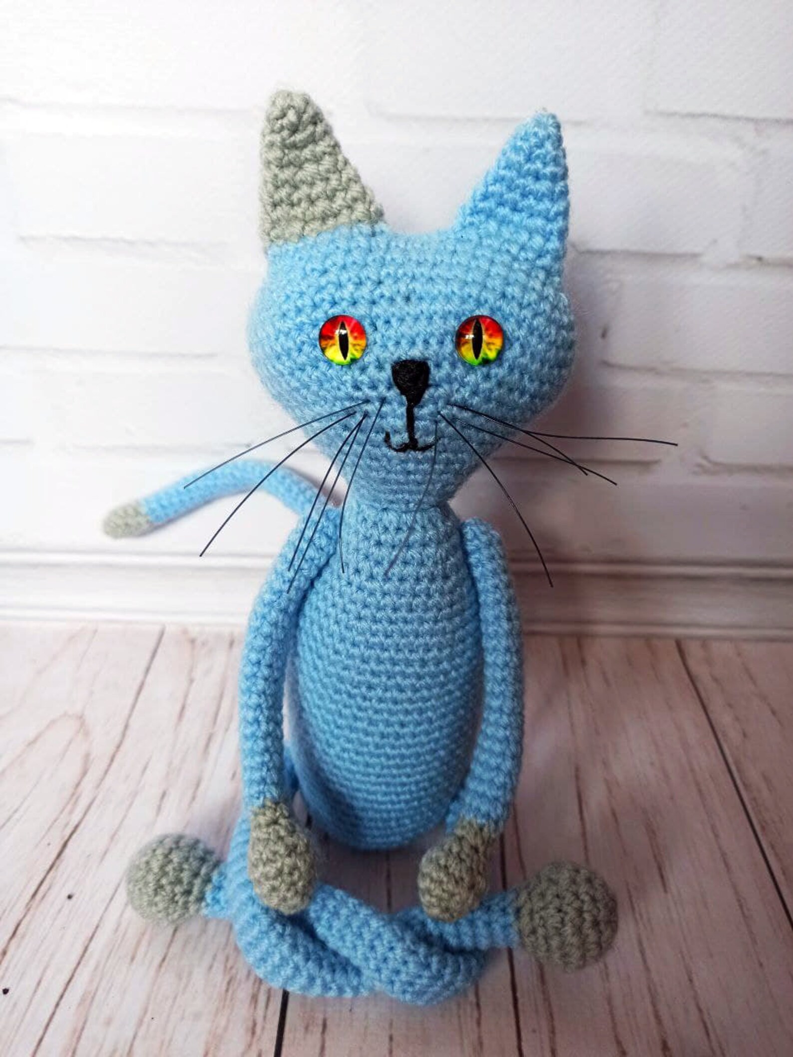 Philip the Cat amigurumi crochet toy kit Etsy.de