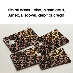 Credit card skin - waterproof vinyl gothic sticker fits perfectly for any credit or debit card image 2