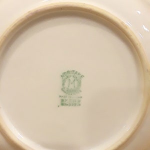 Set of 4 Vintage Noritake Azalea Pattern Berry Salad Bowls Fruit Saucers 1920s 1930s 1940s Hand Painted Japan Green Wreath Mark Green Wreath Mark