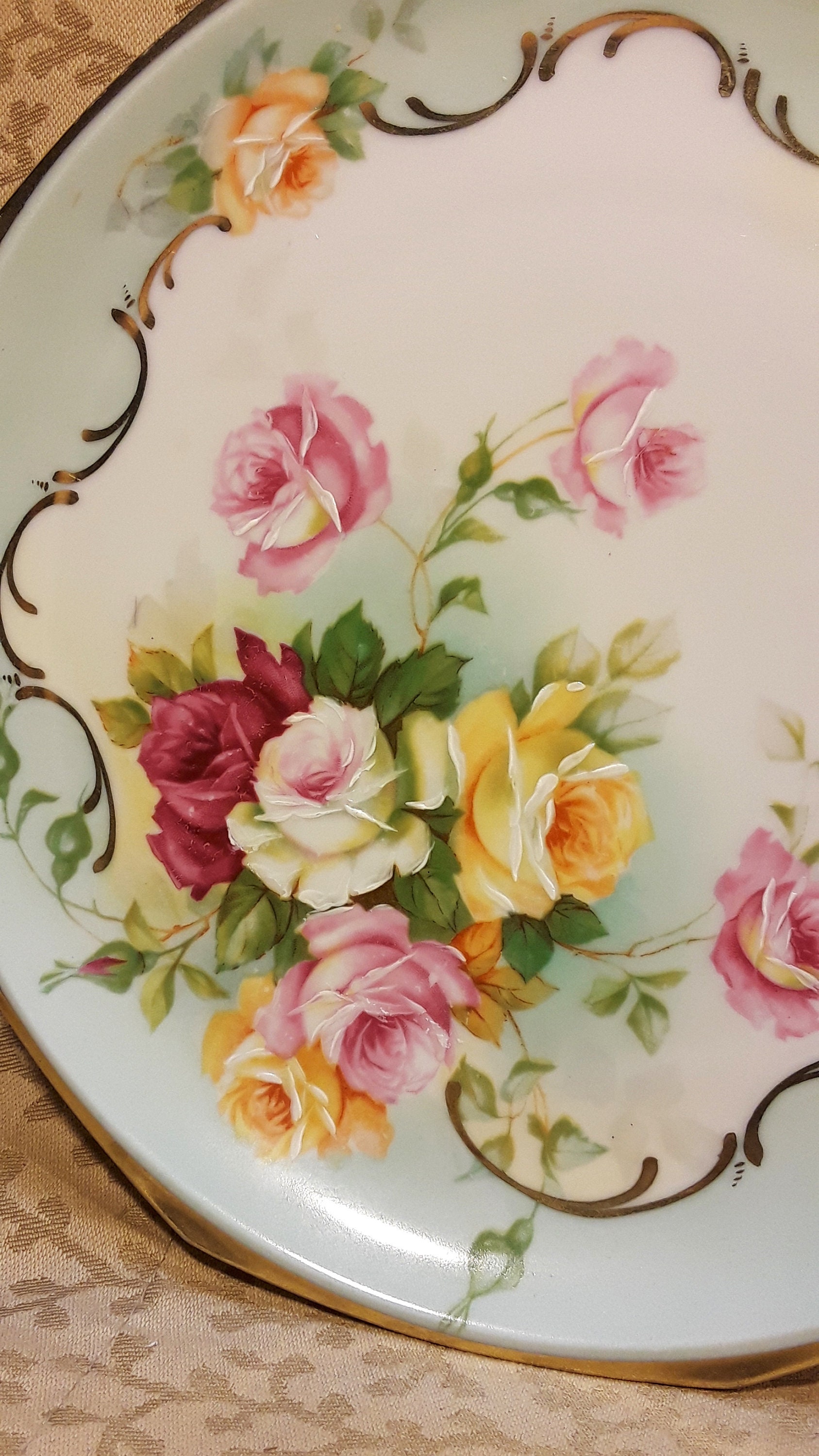 M♦美品　 　 OldCountryRoses 　プレート エマリエプレート 15cm kukka mokki レンジ・食洗機対応 おしゃれ