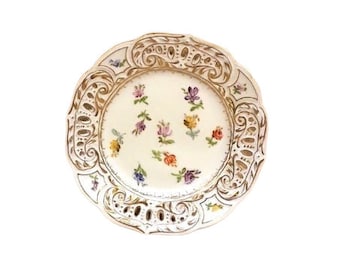 洋風食器ドレスデン？ Set 5 Antique Saxe Dresden Porcelain Soup Bowls HP Flowers - Etsy 日本