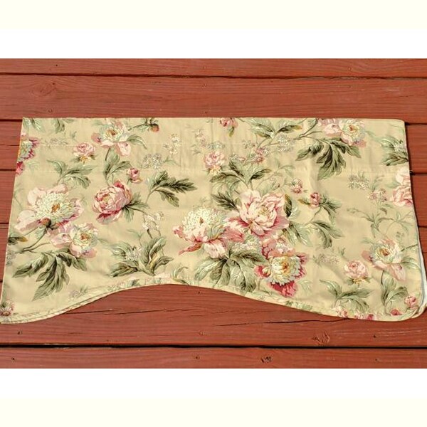 Waverly La Pette Ferme Green/pale Yellow Wndow Valances French