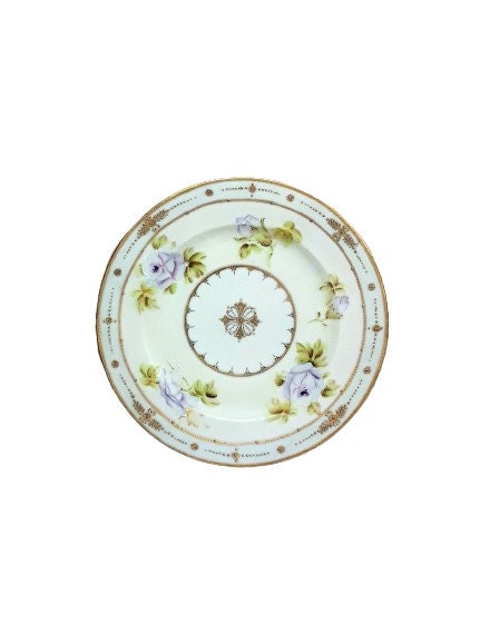 アンティーク ニッポンミントグリーン デザートプレート 7.25インチ