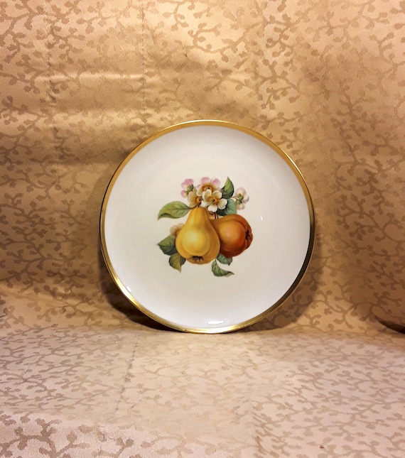 新品ドイツ製 HUTSCHENREUTHER ペールピーチ 美しいケーキプレート Vintage Hutschenreuther Salad Plate 8