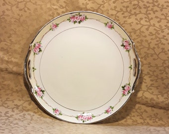 Antique Nippon Plate Shabby Cottage Chic