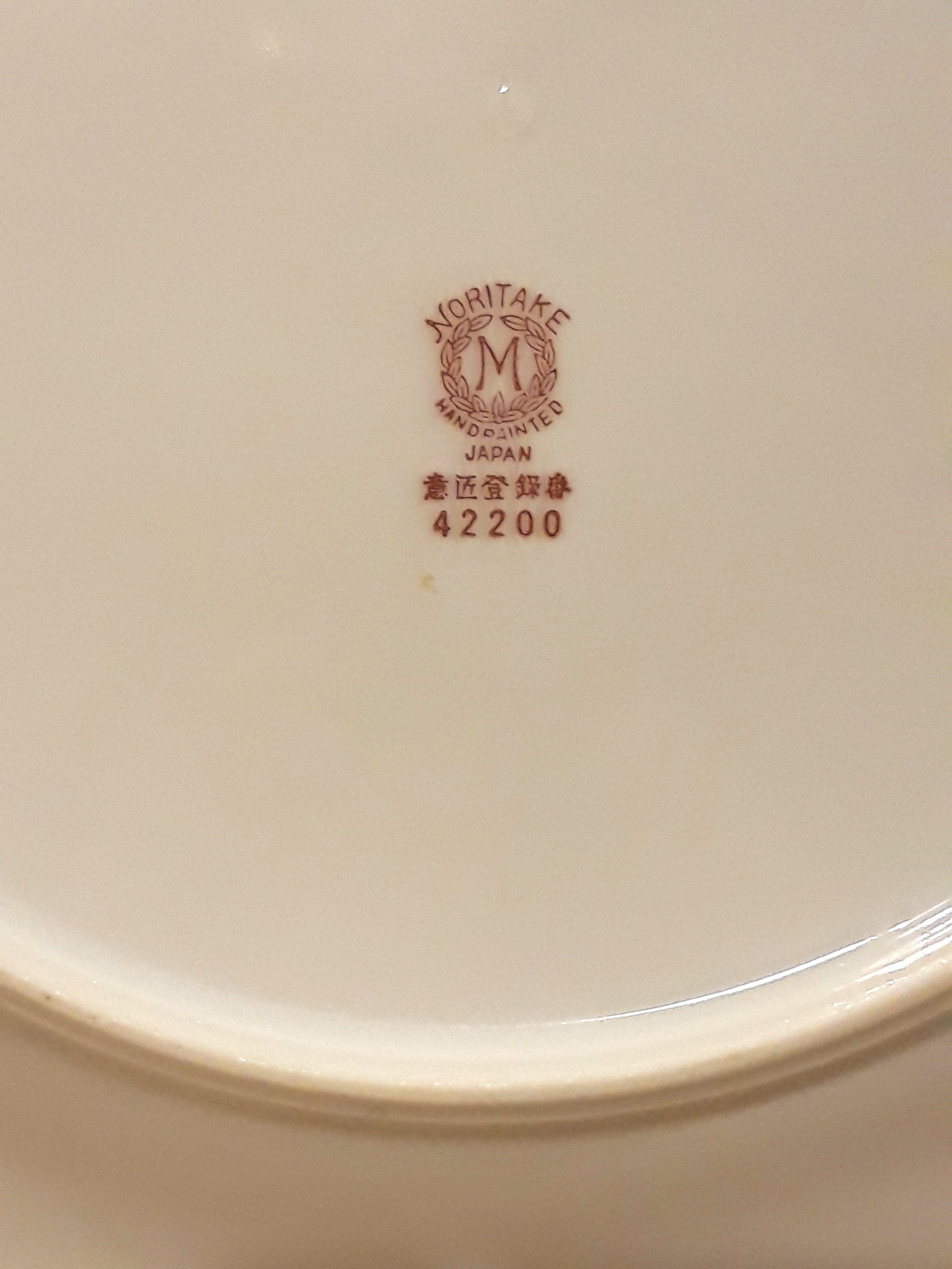 Antique Noritake Larkin Dinner Plate Pattern 42200 Hand Etsy