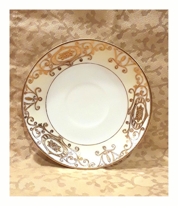 Vintage Noritake Saucer Christmas Ball Pattern 175 Gold Mark - Etsy