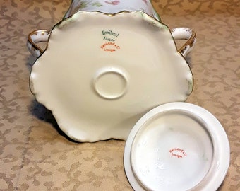 アンティーク ハビランド リモージュ シュライガー 52C シュガーボウル