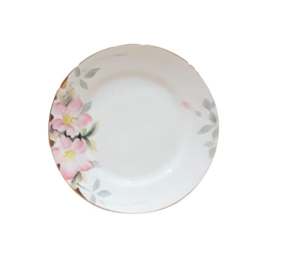 Set of 4 Vintage Nippon Noritake Azalea Pattern 7.5