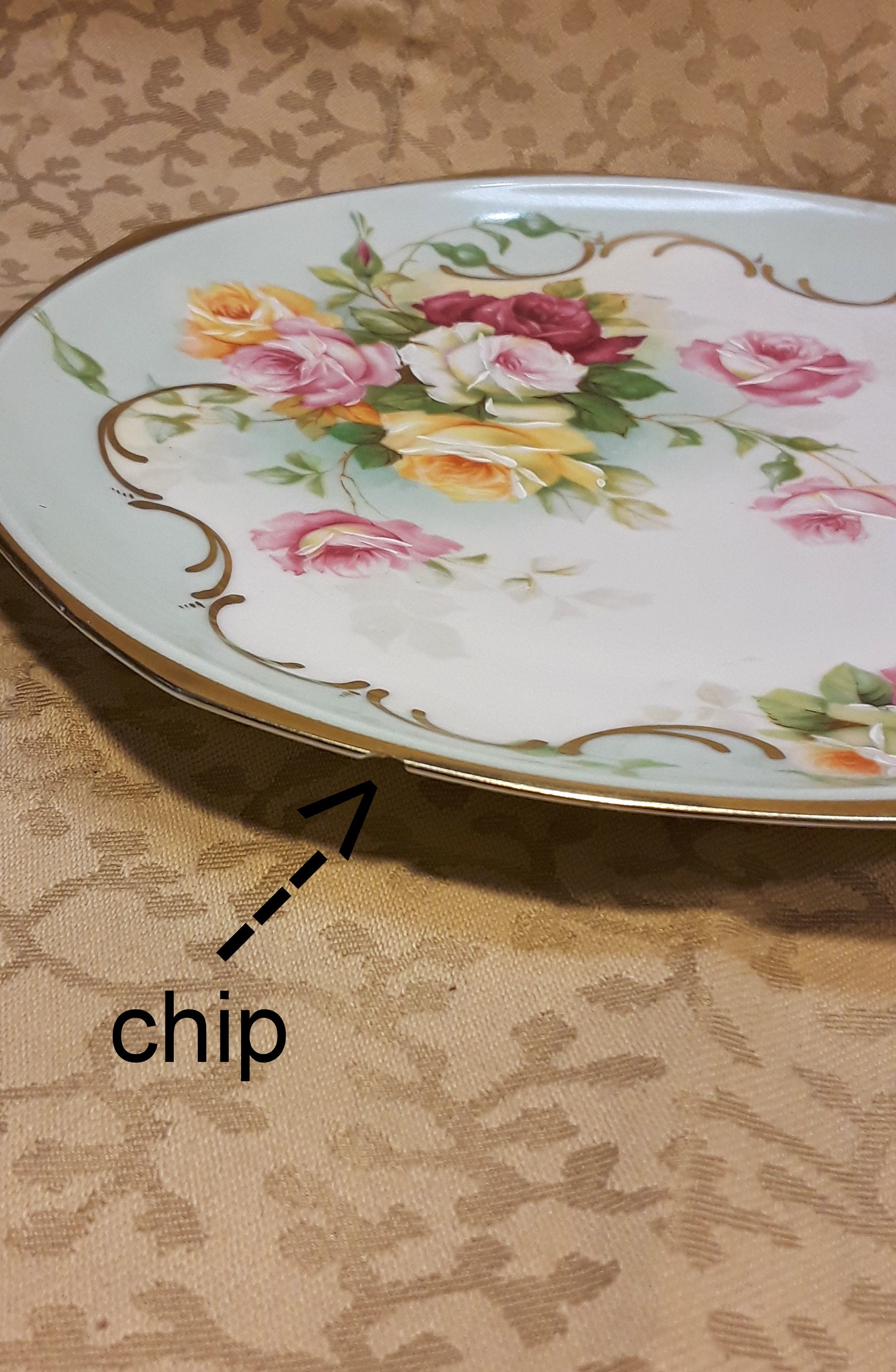 M♦美品　 　 OldCountryRoses 　プレート Antique MZ Austria Plate 8.75