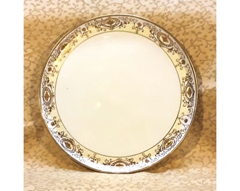 Antique Noritake Demitasse Tray Chop Plate Christmas Ball Pattern 175 Round Platter Nippon Maruki Spoke Mark