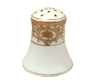 Vintage Noritake Salt or Pepper Shaker Christmas Ball Xmas Pattern 175 Green Mark