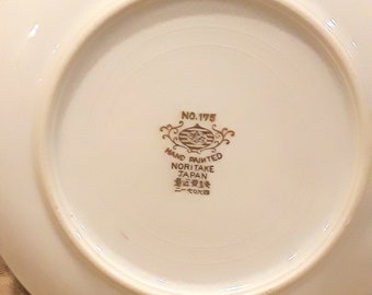 Vintage Noritake Saucer Christmas Ball Pattern 175 Gold Mark - Etsy