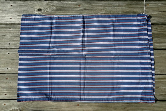 Vintage Tommy Hilfiger Blue Stripe Pillow Case Etsy