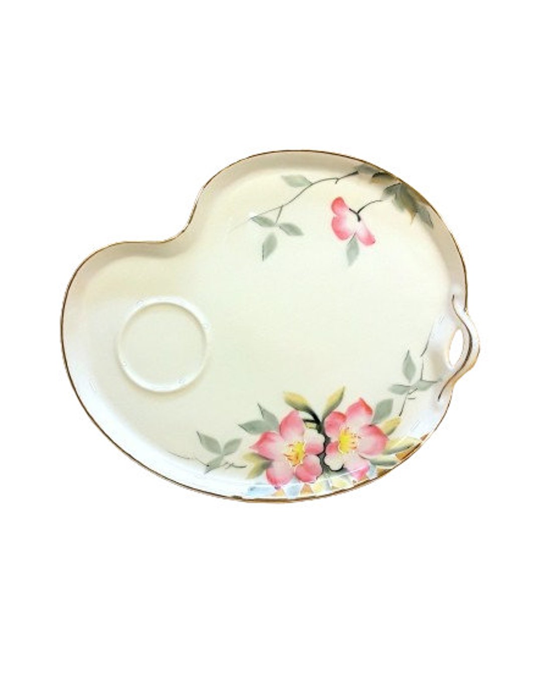 Vintage Noritake Azalea Pattern Snack Plate - Etsy