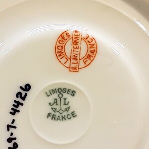 Antique Lanternier Limoges Single Saucer 6